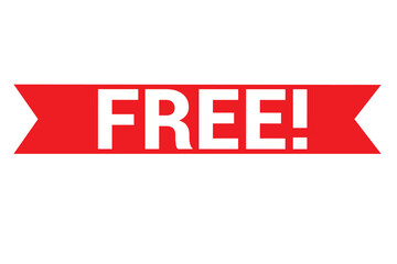 Free Sign Label Red Rubber Stamp Vector Illustration