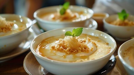 Thai food, Nam Ngiao dessert . Generative Ai