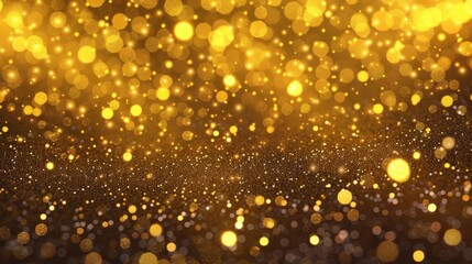 Gold particles and sprinkles for holiday decoration