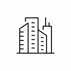 skyline buildings city urban metropolis icon
