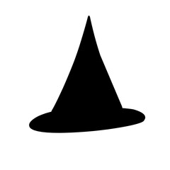 Fototapeta premium Witch Hat Silhouette