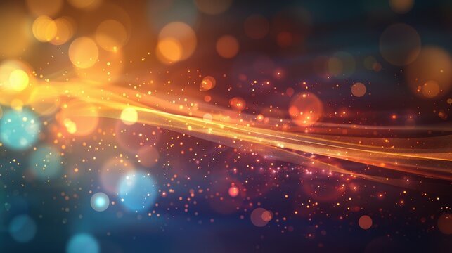 Background with abstract digital lens flare overlays