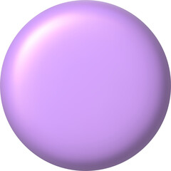 3d infographics icon. Lilac circle button. PNG illustration.