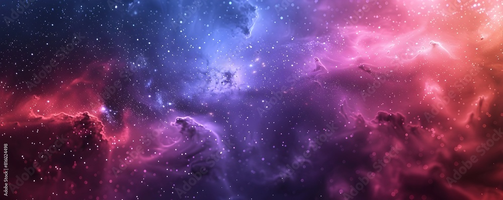 Aufkleber interstellar neon galaxy backdrop for astronomical or space oriented product displays and concepts