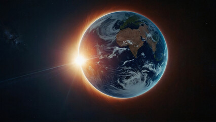 earth in space