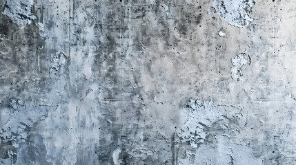 Obraz premium Old gray concrete wall texture panoramic background : Generative AI