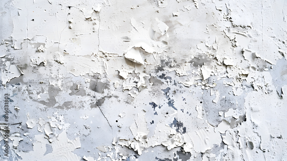 Aufkleber cement background is white through time paint gets corroded : generative ai