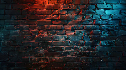 brick wall texture contrast colors effect : Generative AI