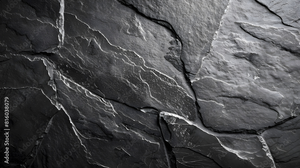 Poster dark grey black slate background or texture : generative ai
