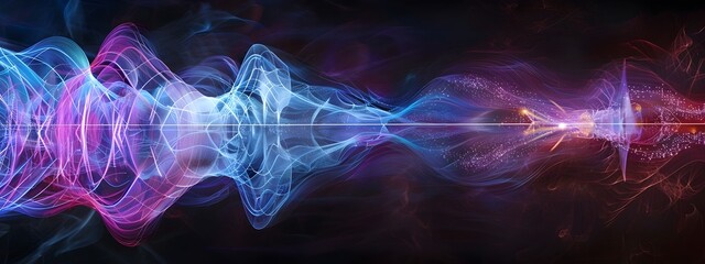Naklejka premium Vibrating String Producing Diverse Frequencies of Sound in a D