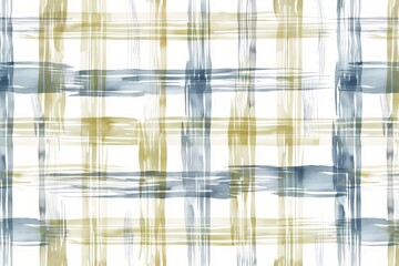 Fototapeta premium Hand-drawn checkered background. Watercolor seamless texture. Blue and white geometric pattern. Beautiful simple AI generated image in 4K, unique.