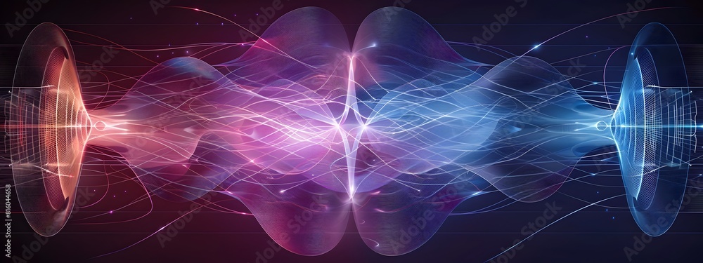 Aufkleber diagram visualizing resonance at diverse frequencies