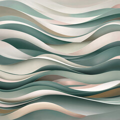 Obraz premium Flowing blue wave pattern in a futuristic, abstract style