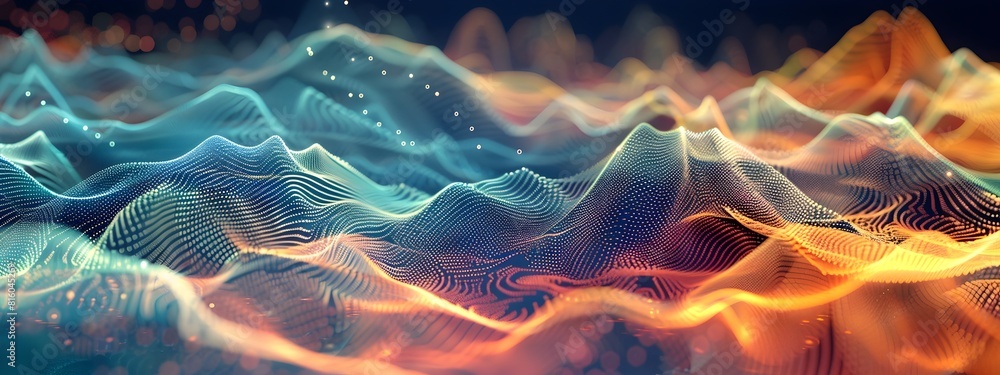 Poster abstract visualization of word frequency across languages
