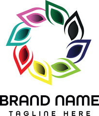 colorful leaf logo