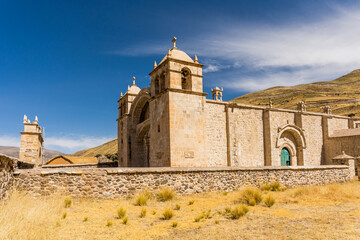 Fototapeta premium SIBAYO CHURCH IN CAYLLOMA AREQUIPA PERU 