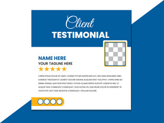 Client Testimonial Feedback Design Template 