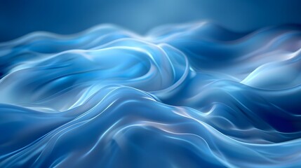 Fototapeta premium Abstract blue and white waves background