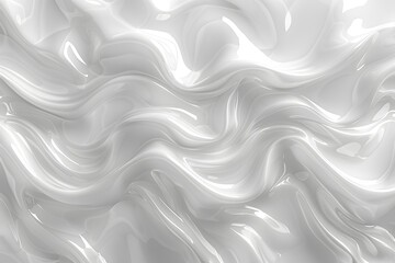 A close up of a white wall with a very large wave pattern