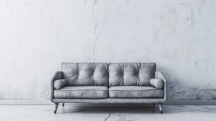 A Plush Modern Living Room Sofa