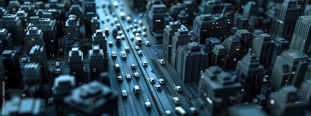 Poster datadriven visualization of urban traffic patterns a comprehensive city simulation