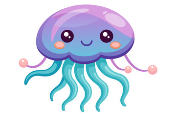 Cartoon animals under the sea ,Sea Life- Happy Fish