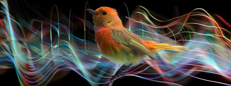 Frequency Spectrum of Bird Song A D Rendered Spectrogram Analysis