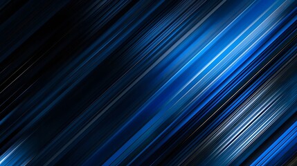 Close up of blue and black striped background with black backdrop