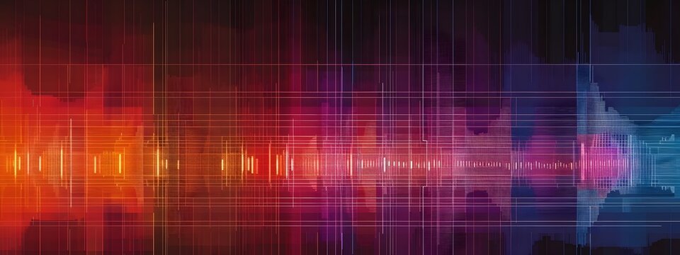 Vibrant D of a Spectrogram Showcasing the Frequency Content of a Musical Composition
