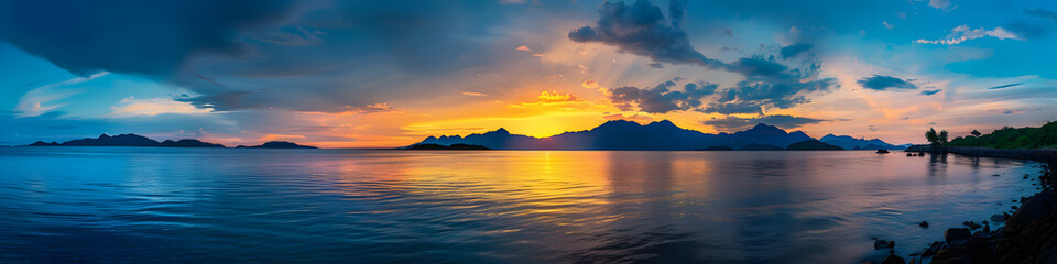 Fototapeta premium Crafting a Vector Illustration Masterpiece. Capturing the Essence of a Summer Day