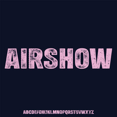 AIRSHOW FUTURISTIC MODERN TECHNOLOGY FONT TYPEFACE DISPLAY TYPESET VECTOR ALPHABET