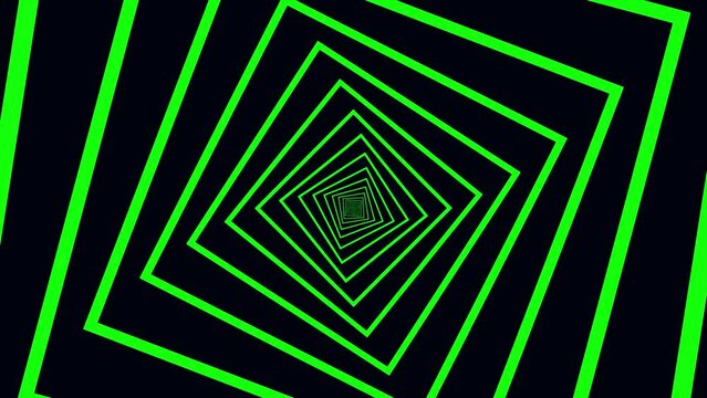 Neon flash light structures. Hi-tech neon sci-fi tunel. Trendy neon glow lines form pattern and construction in mirror tunnel. Fly through technology cyberspace. 4K