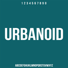 urbanoid, urban condensed font display typeface