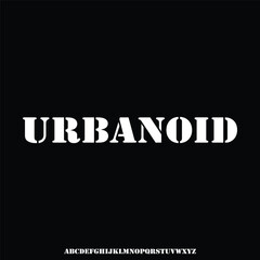 urbanoid, urban condensed font display typeface