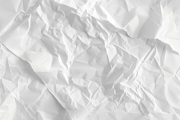 Obraz premium Bright, white background with numerous folds and creases creates an interesting and dynamic composition. Perfect as a graphic background, pattern, or decorative element in artistic and graphic design 
