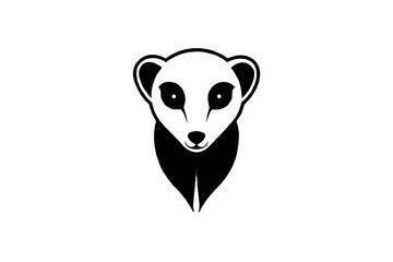 black and white icon animal