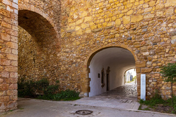 Fortified Sao Goncalo gate, Medieval Lagos Castle, Lagos, Algarve, Portugal