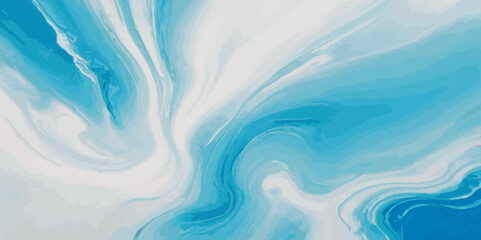 Watercolor surface ocean water wave, seamless blue water ocean wave background. Blue water ocean surfing wave.