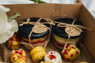 A Box of Delights: Desserts and Blooms