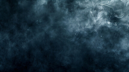 Background with dark smoke clouds and mist in light after explosion or natural disaster. Abstract banner for military operations, disasters, war games, ads with copy space. Battlefield under attack.