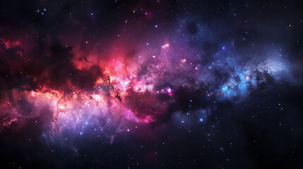 Obraz premium Hyper-Realistic Beauty Impressive Galaxy Nebula Captured in Stunning Detail and Splendor