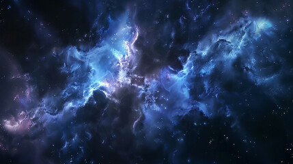 Naklejka premium Hyper-Realistic Beauty Impressive Galaxy Nebula Captured in Stunning Detail and Splendor