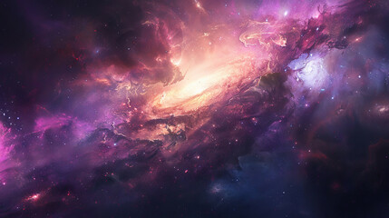 Hyper-Realistic Beauty Impressive Galaxy Nebula Captured in Stunning Detail and Splendor