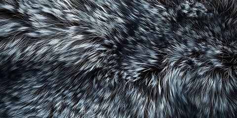 Fur texture background. wolf fur background. 3d rendering