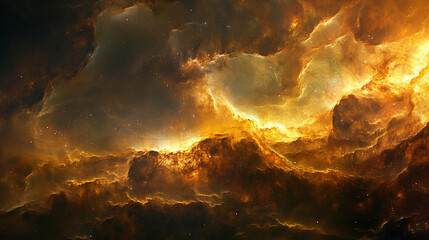  Cosmic Cradle Interstellar Landscape of a Stellar Nursery, Capturing the Birth of Stars and Galactic Evolution