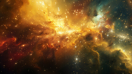  Cosmic Cradle Interstellar Landscape of a Stellar Nursery, Capturing the Birth of Stars and...