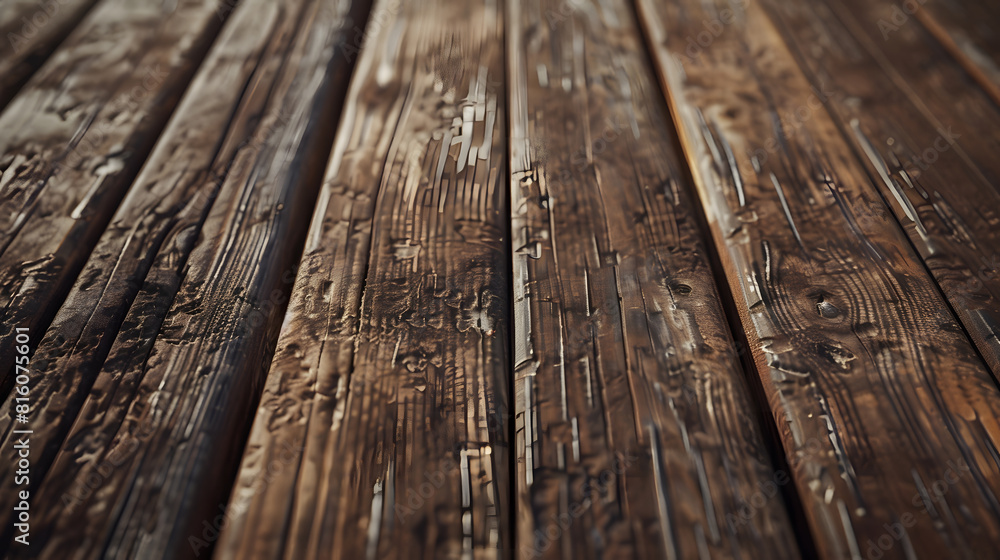Poster old wooden background retro wood planks texture : generative ai