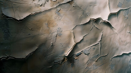 Naklejka premium Wall fragment with scratches and cracks : Generative AI