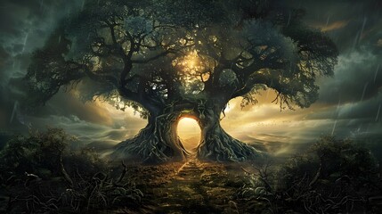 SelfDiscovery Among Ancient Trees A Timeless Journey of Growth and Wisdom