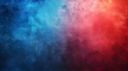 Fototapeta premium Vibrant Grungy Gradient with Bright Red and Blue Light Retro Abstract Design
